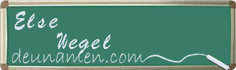 Else Wegel Visitenkarte